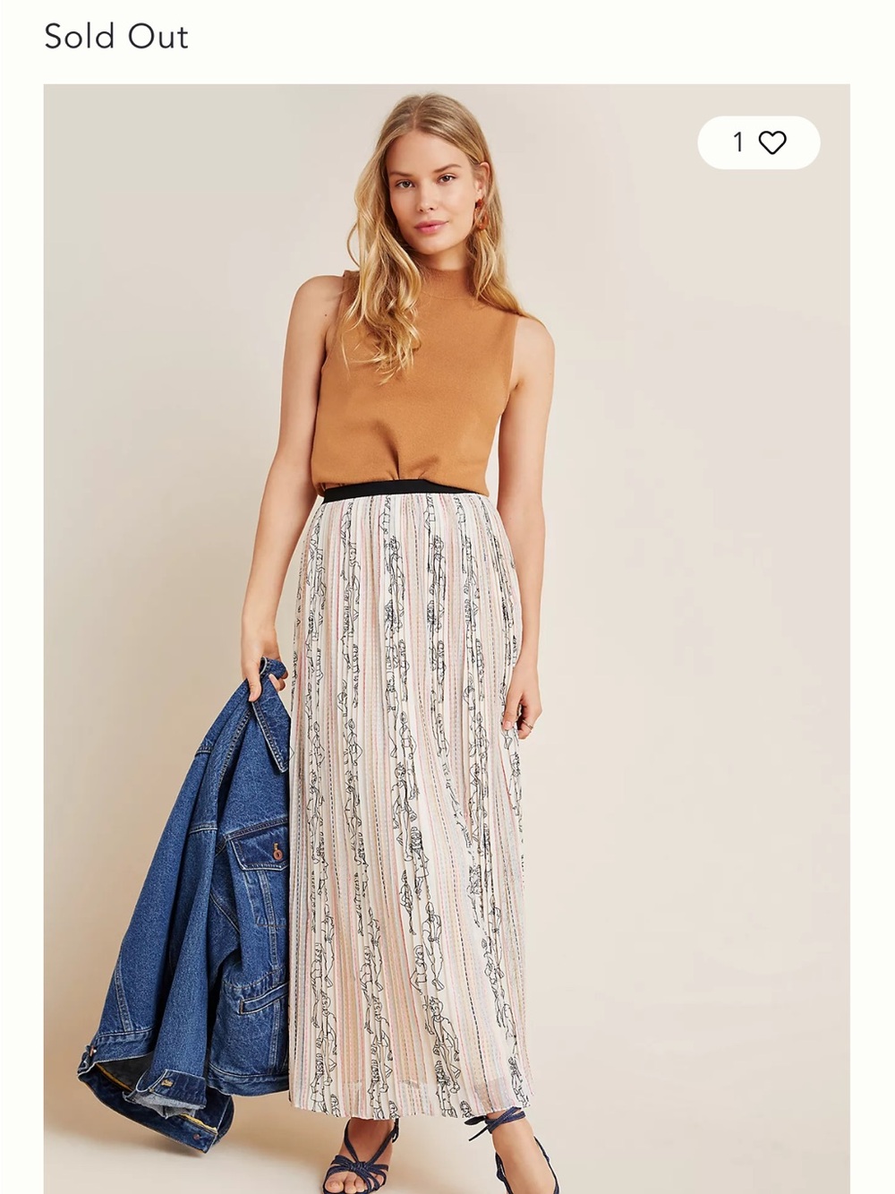 Anthropologie Renoir Pleated Tulle Maxi Skirt
Medium